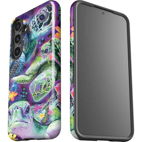 Rainbow Sea Turtles by Sheena Pike Galaxy S24 Impact Case